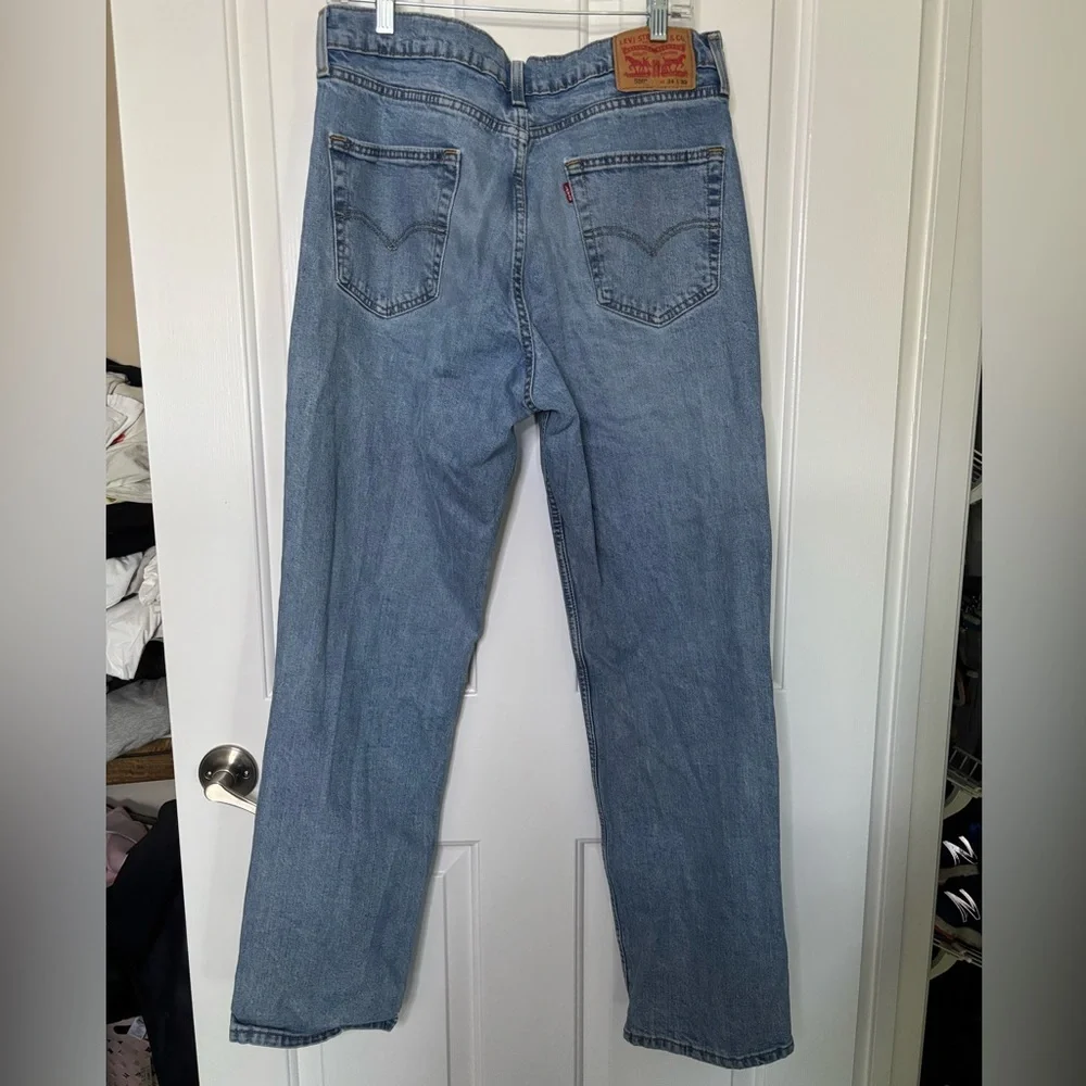 LEVI’s 550 Classic Men's Relaxed Blue Denim Jeans size 34x32